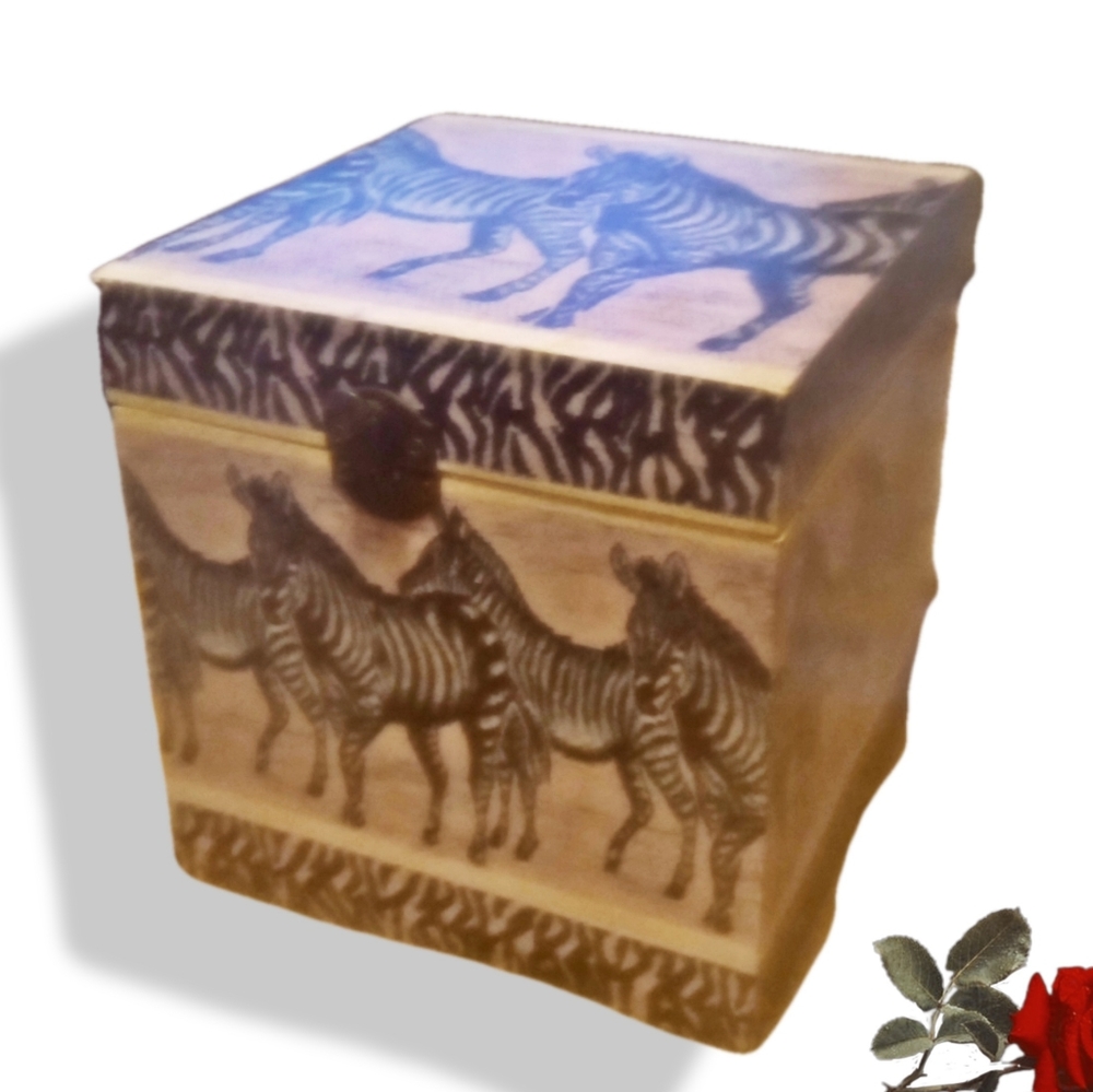 Zebra Decorative Zebra Box